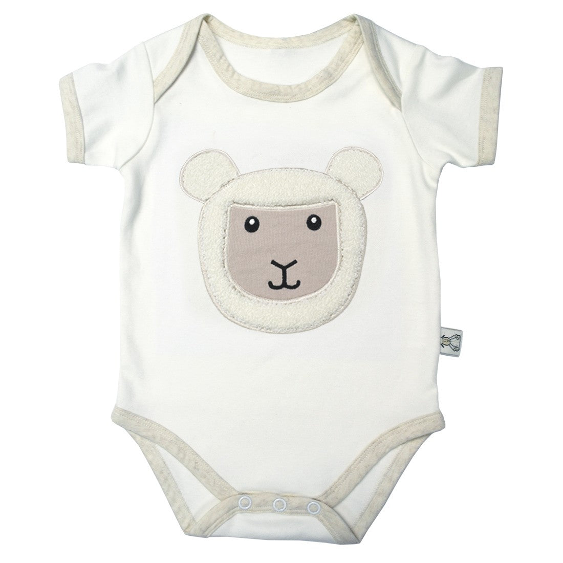 Patrick Francis Cream Sheep Organic Cotton Baby Vest