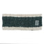 Melange Rib Knit Headband in Green & Cream