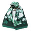 Claddagh Knit Scarf in Green & Cream