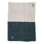 Melange Rib Knit Snood in Green & Cream
