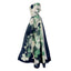 Shamrock Fashion Scarf in Cream, Green & Navy