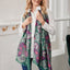 Celtic Knot Fashion Scarf in Bottle Green & Purple