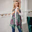Celtic Knot Fashion Scarf in Bottle Green & Purple