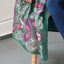 Celtic Knot Fashion Scarf in Bottle Green & Purple