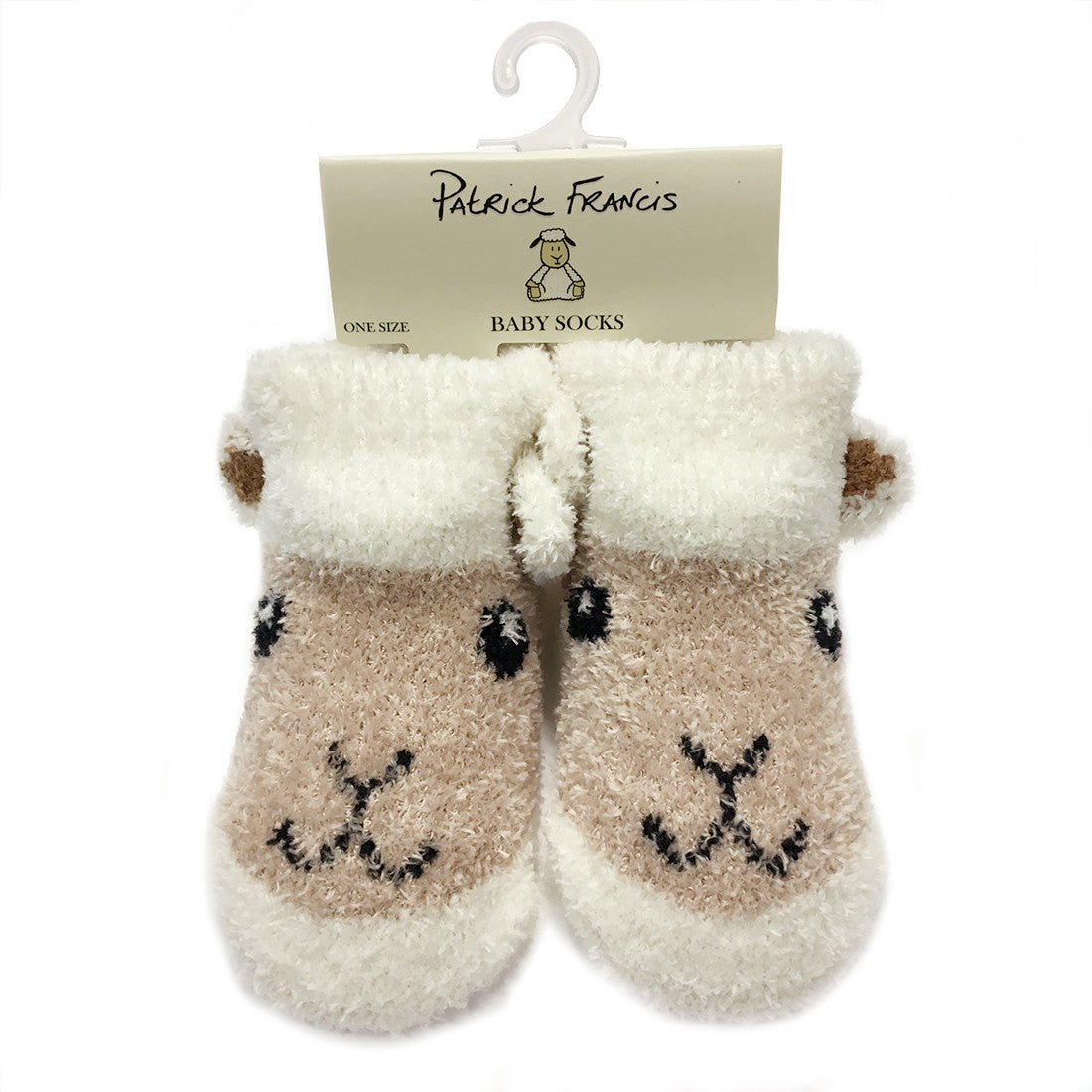 Patrick Francis Ireland Cream Baby Sheep Booties