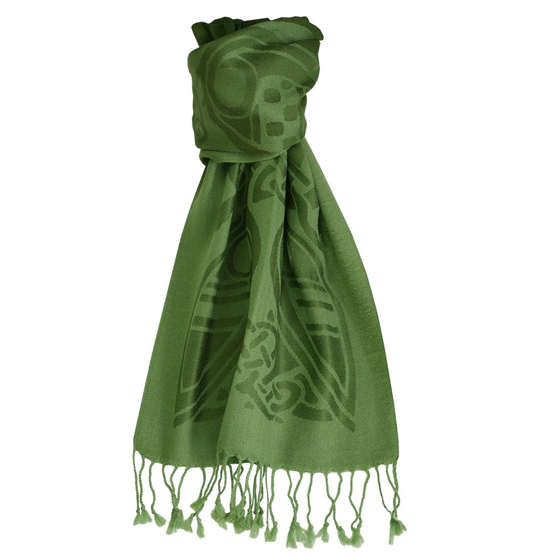 Patrick Francis Ireland Forest Green Wool Scarf