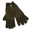 Patrick Francis Ireland Khaki/ Gold Lurex Gloves