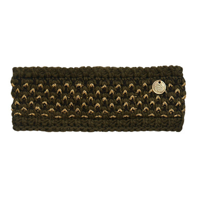 Patrick Francis Ireland Khaki/ Gold Lurex Headband