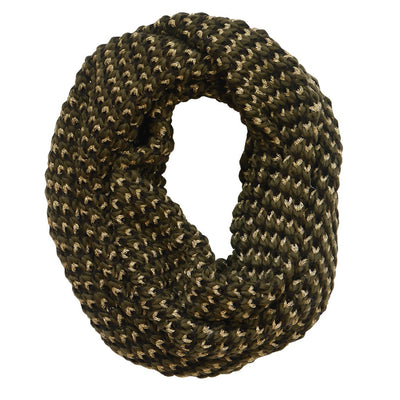 Patrick Francis Ireland Khaki/ Gold Lurex Snood