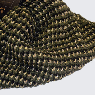 Patrick Francis Ireland Khaki/ Gold Lurex Snood