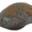 Patrick Francis Adults Mutli Tweed Patch Flat Cap