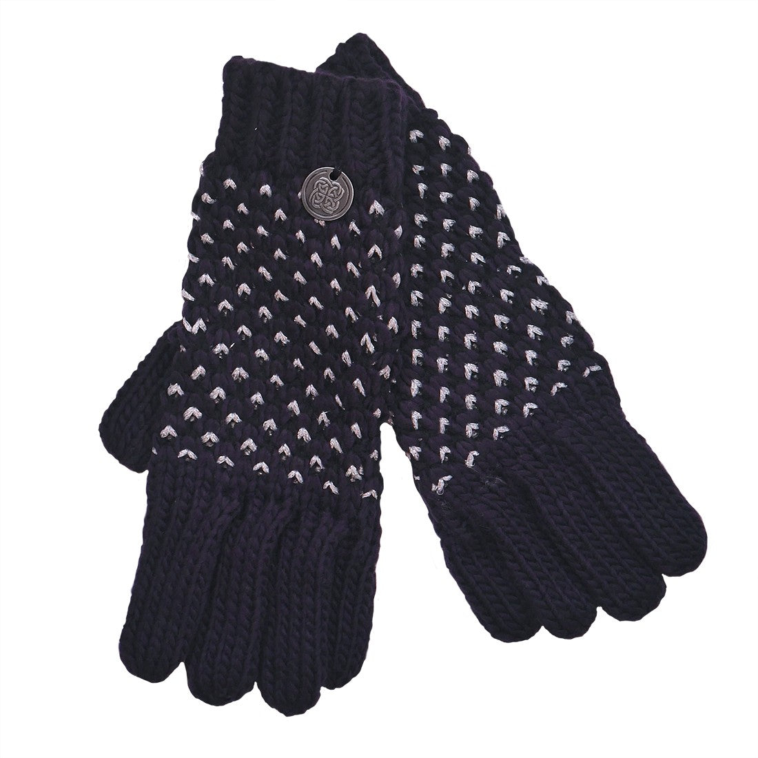 Patrick Francis Ireland Navy/ Silver Lurex Gloves