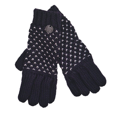 Patrick Francis Ireland Navy/ Silver Lurex Gloves