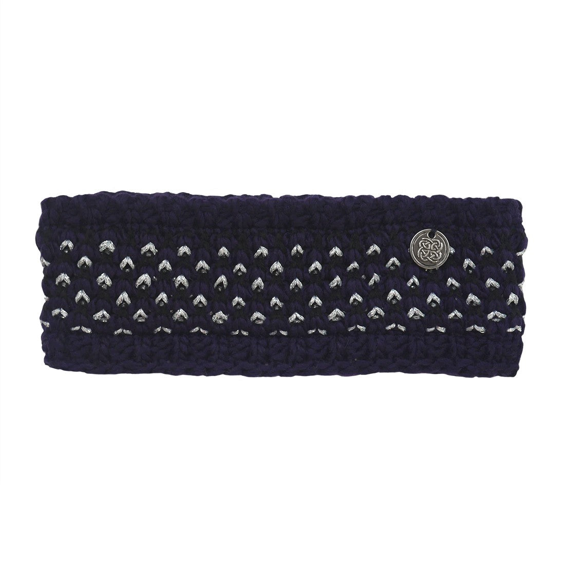 Patrick Francis Ireland Navy/ Silver Lurex Headband
