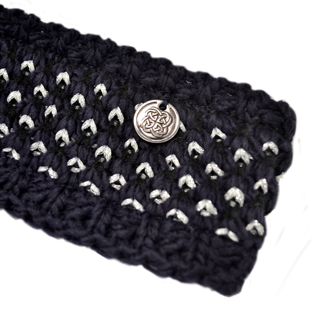 Patrick Francis Ireland Navy/ Silver Lurex Headband