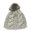 Patrick Francis Adults Oatmeal Speckled Wool Faux Fur Bobble Hat