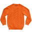 Patrick Francis Ireland Orange Cotton Cable Kids Jumper