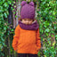 Patrick Francis Ireland Orange Cotton Cable Kids Jumper