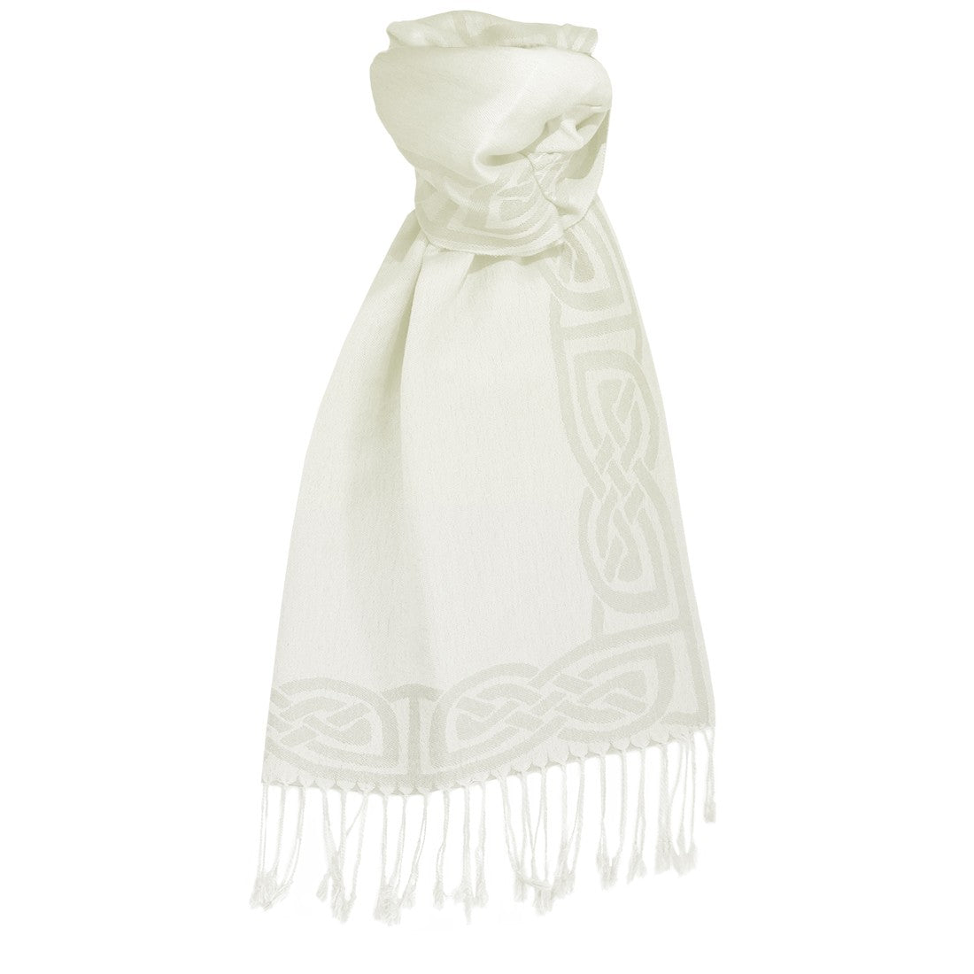 Patrick Francis Ireland White Pashmina Scarf