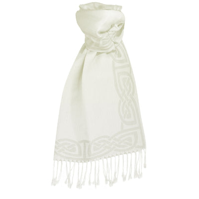 Patrick Francis Ireland White Pashmina Scarf