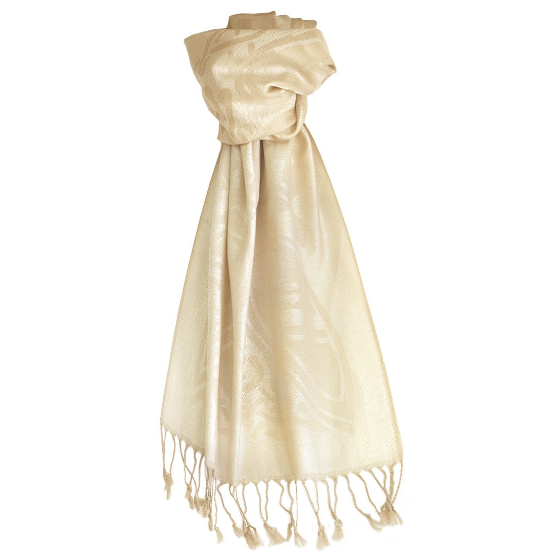 Patrick Francis Ireland White Wool Scarf