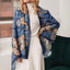 Celtic Knot Fashion Scarf in Navy & Gold