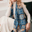 Celtic Knot Fashion Scarf in Navy & Gold