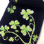 Ladies Shamrock Socks in Navy