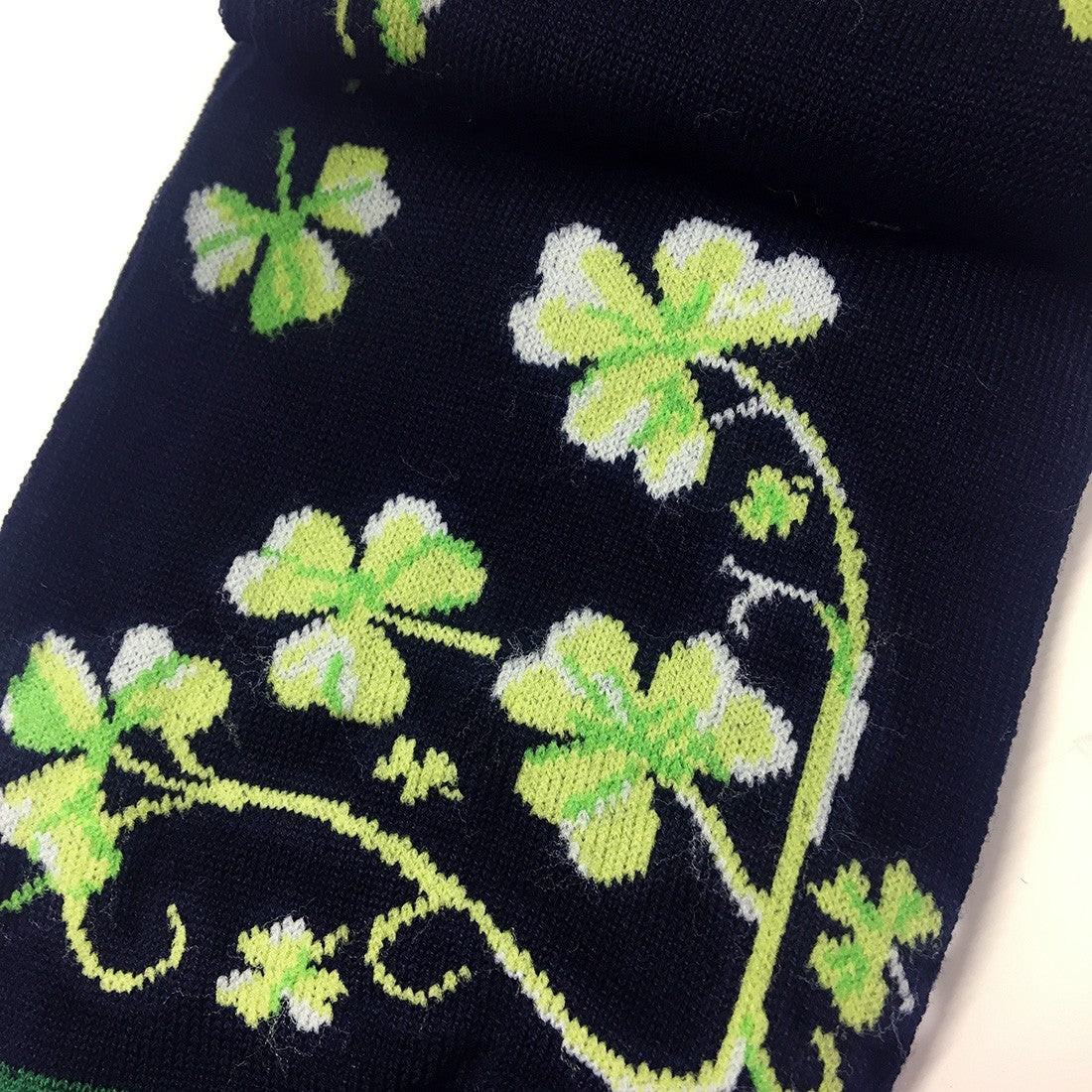 Ladies Shamrock Socks in Navy