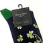 Ladies Shamrock Socks in Navy
