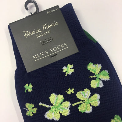 Men’s Shamrock Socks in Navy