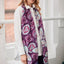 Celtic Knot Fashion Scarf in Purple & Light Blue