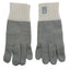 Rib Knit Gloves in Taupe & Cream