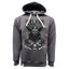 Ireland Viking Print Hoodie in Pewter