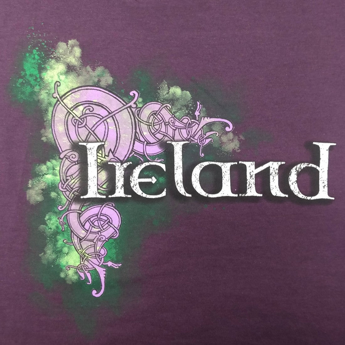 Purple Celtic Ireland ladies V-neck T-shirt