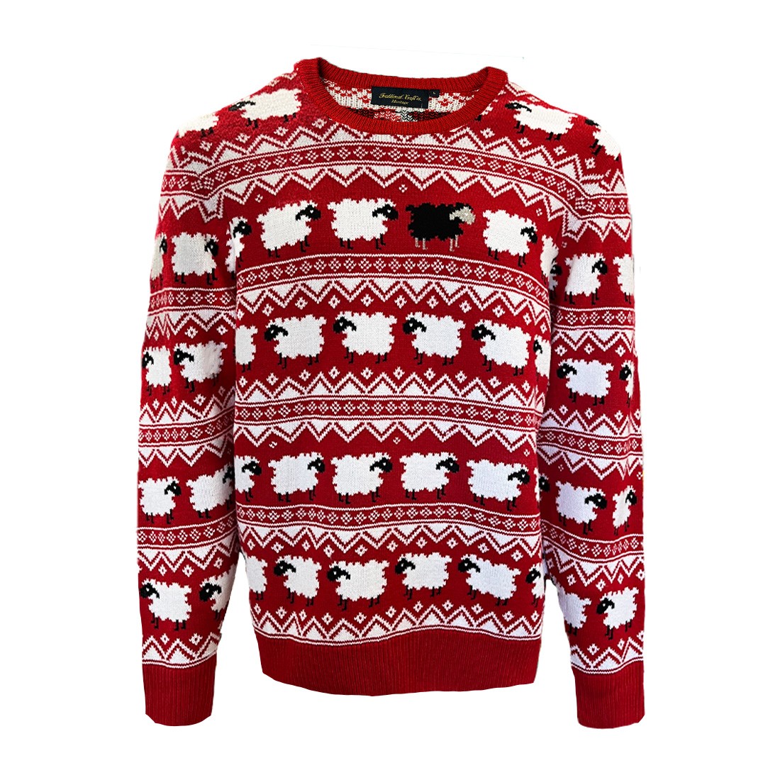 Red Adults Sheep & Christmas Jumper