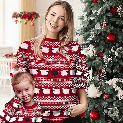 Red Sheep Kids Christmas Jumper