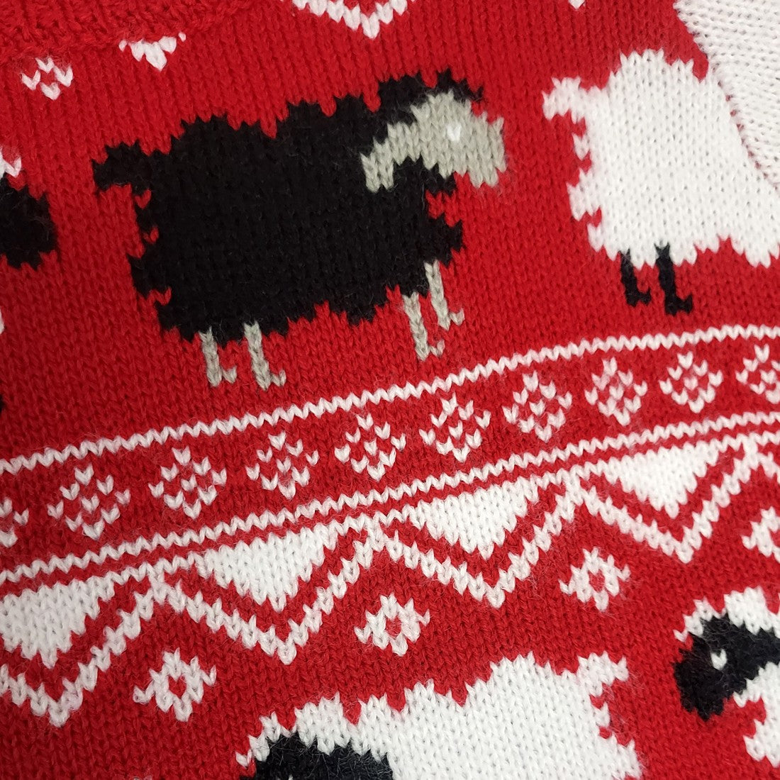 Red Sheep Kids Christmas Jumper