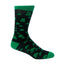 Shamrock All Over Adult Socks in Black