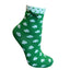 Shamrock All Over Ankle Sock in Green
