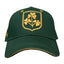 Shamrock Crest Baseball Cap in Dark Green & Gold