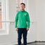 Shamrock Crest Performance 1/4 Zip Top in Island Green