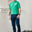 Shamrock Crest Performance Top in Island Green