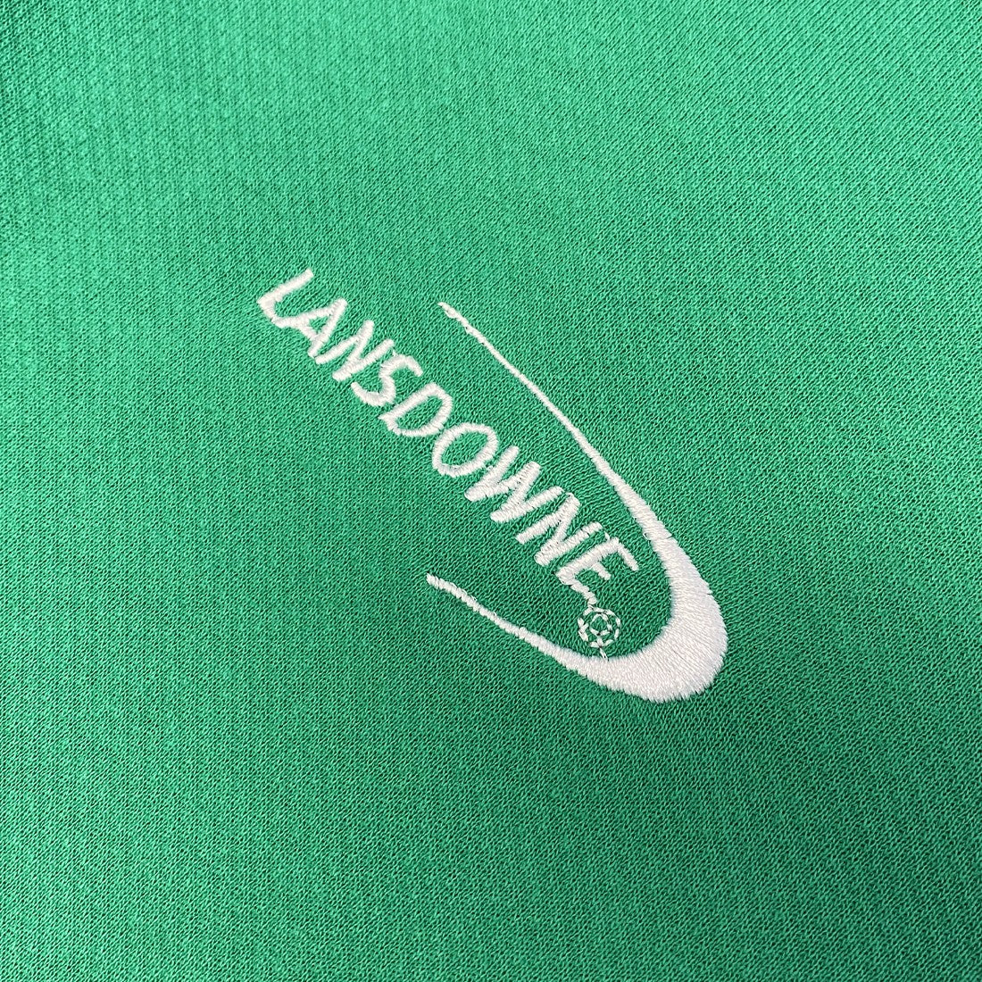 Shamrock Crest Short Sleeve Rugby Shirt in Island Green