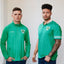 Shamrock Crest Short Sleeve Rugby Shirt in Island Green