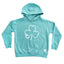 Shamrock Kids Hoodie in Ocean Green
