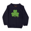 Shamrock Knit Kids Jumper in Navy