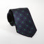 Shamrock Silk Tie in Navy