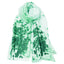 Shamrock Sprig Fashion Scarf in Green & White