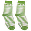 Shamrock Stripe Baby Socks in White & Green